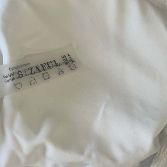 🆕 ZAFUL Textured Lace Up Cinched Cutout One-piece Swimsuit size small - Picture 9 of 9